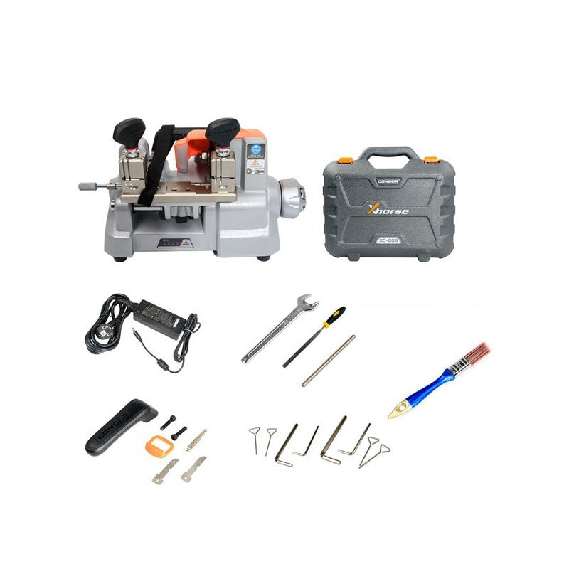 Xhorse Condor XC-009 manual key cutting machine back view